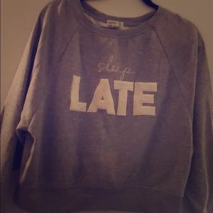 GARAGE Sleep Late Sweatshirt Size Large